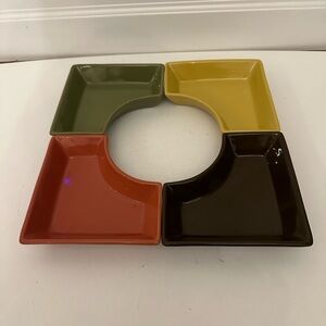 Colorful Square Ceramic Dish Set